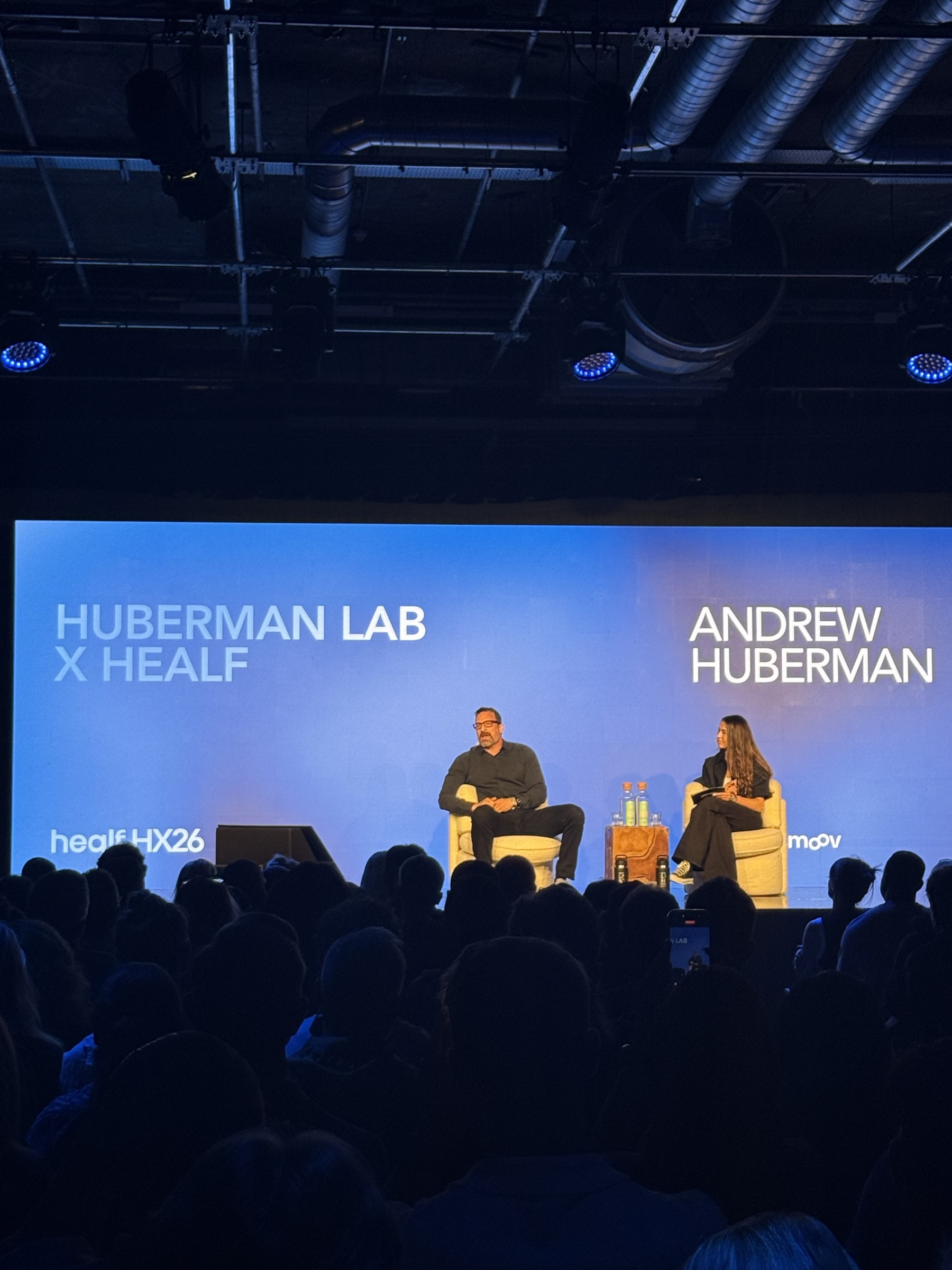 Andrew Huberman in conversation at Healf's HX26 conference, London, June 2026